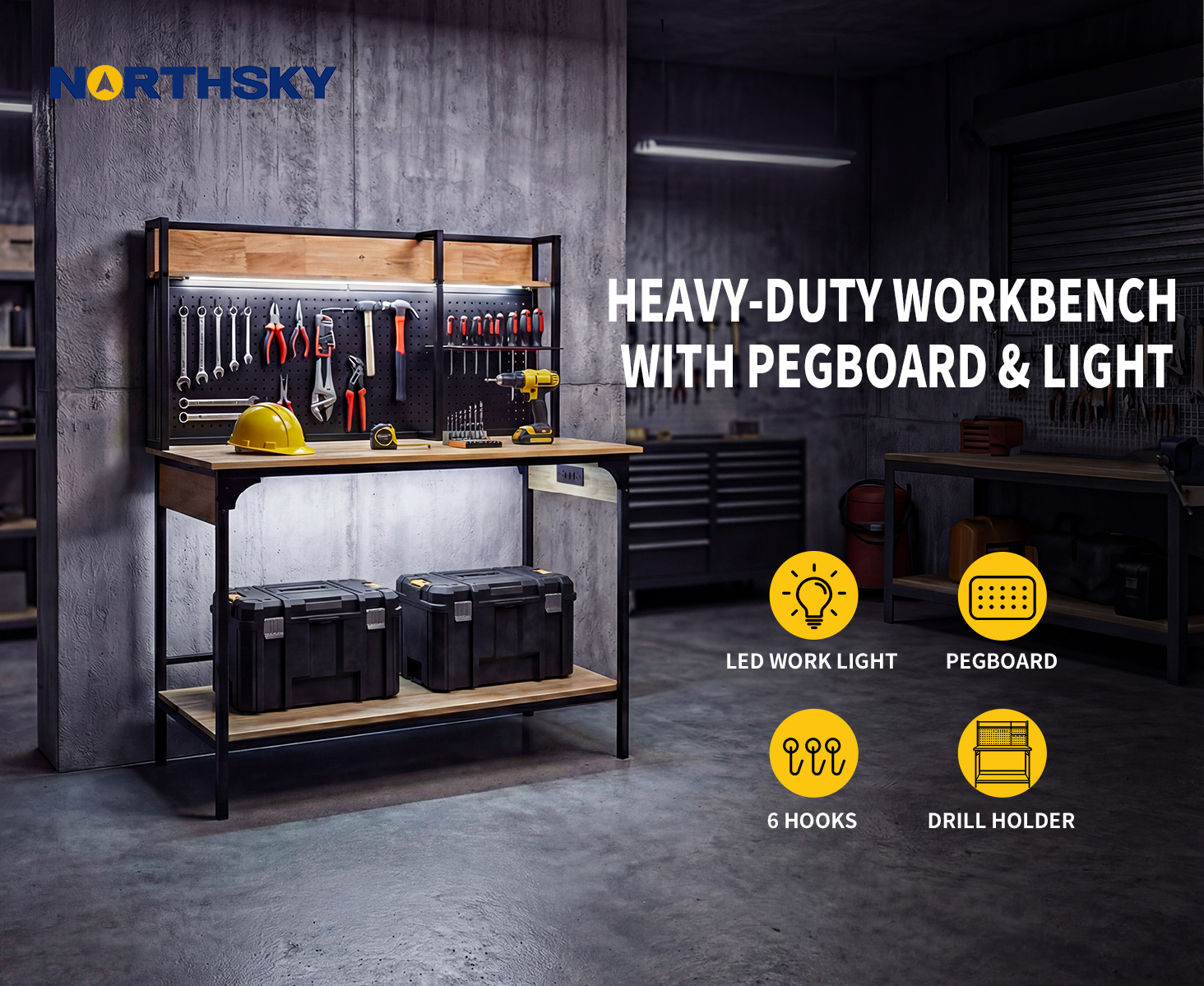Workbench M2-9003 for Warehousing & More, NorthSky Select
