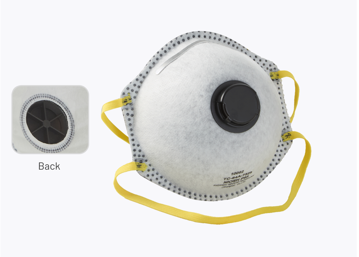 Respirators, P95 Respirator, Disposable, Oil-Proof, Exhalation Valve