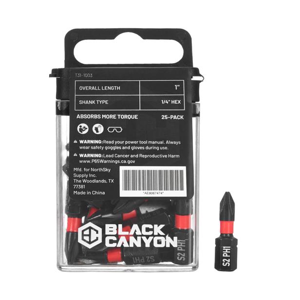 Impact Screwdriver Bits, Square SQ3, 1