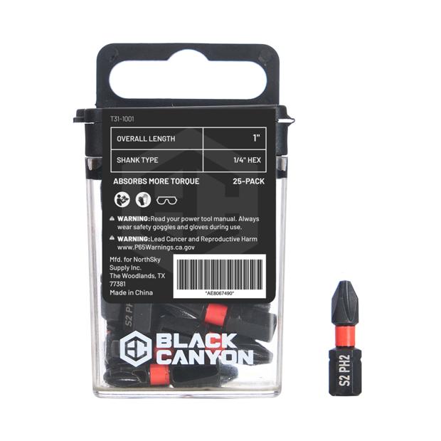 Impact Screwdriver Bits, Phillips PH3, 1